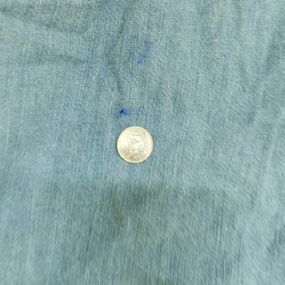 Levi's Denim Shirt Metal Buttons HAS FLAWS - Picture 13 of 15